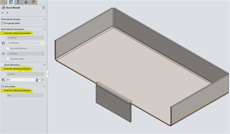 sheet metal box solidworks 2017|sheet metal in solidworks 2021.